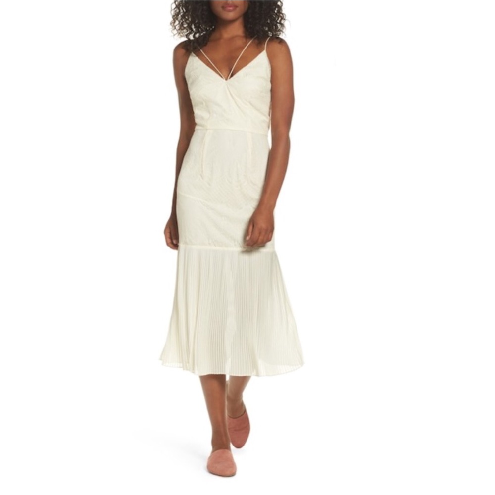 Cooper St Papara Lace Midi Dress Ivory
